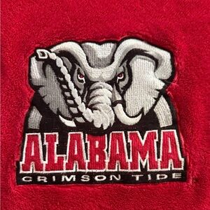 Vintage Fleece Alabama Crimson Tide Throw Blanket 74”X 50” Embroidered Elephant